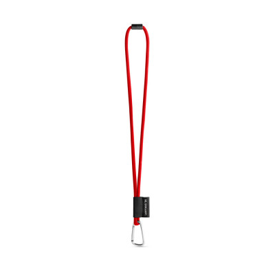 SET Lanyard TUBE Long (Ø 7 mm) with D-shape carabiner 55 mm and safety lock Ø 7 mm